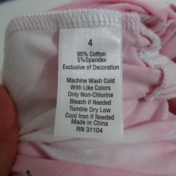 Crown and Ivy Pink Tie Dye Ruffle Romper Shorts Girls Size 4 Summer Pockets - Picture 7 of 8